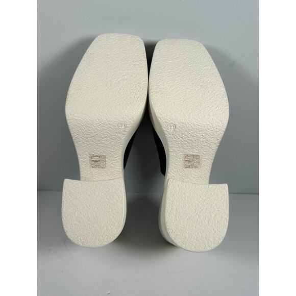 Free People Women's 'Zoe' Platform Slide Sandal in Black Art OB1313958 Size 39 - Picture 7 of 12